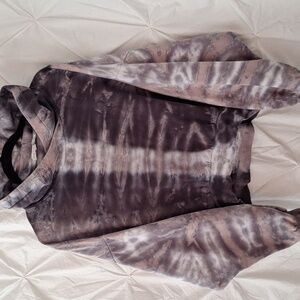 Young Fabulous & Broke Lavender and Charcoal Hoodie